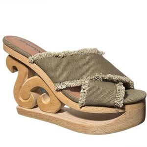 Jeffrey Campbell Wooden Platform Shoes